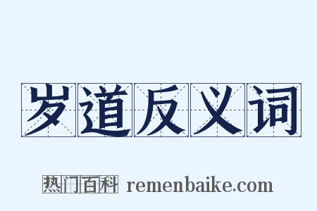 岁道反义词是什么意思的图片